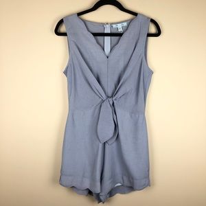 She and Sky Light Blue Romper Size M NWOT